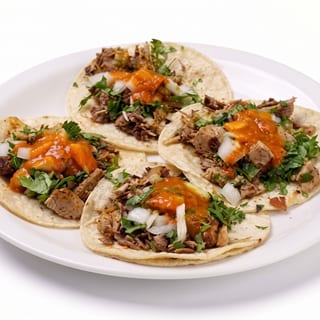 Tacos Al Pastor, Marinated Pork (3)
